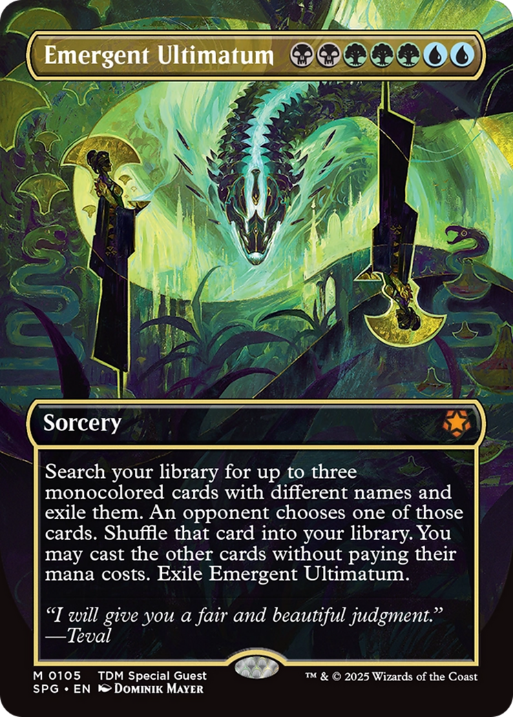 Emergent Ultimatum (Borderless) [Tarkir: Dragonstorm Special Guests] | Exor Games Bridgewater
