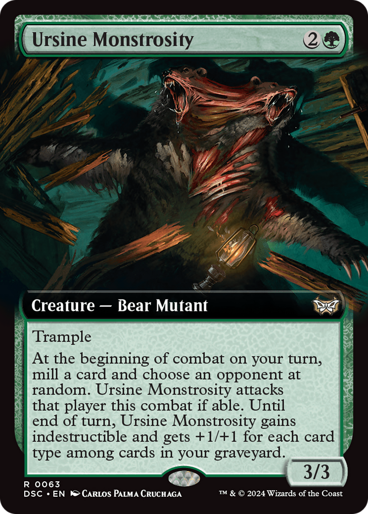 Ursine Monstrosity (Extended Art) [Duskmourn: House of Horror Commander] | Exor Games Bridgewater