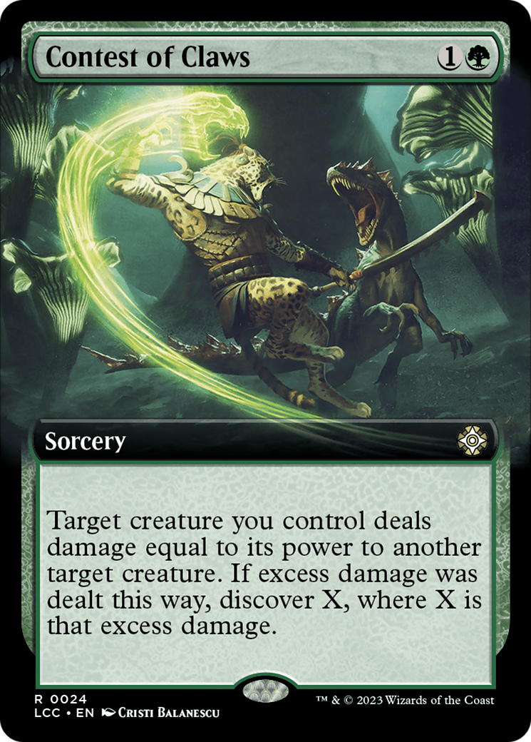 Contest of Claws (Extended Art) [The Lost Caverns of Ixalan Commander] | Exor Games Bridgewater