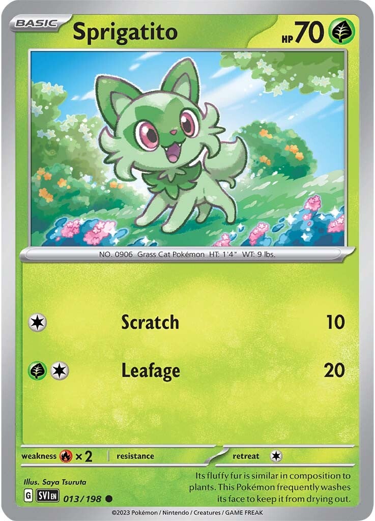 Sprigatito (013/198) [Scarlet & Violet: Base Set] | Exor Games Bridgewater