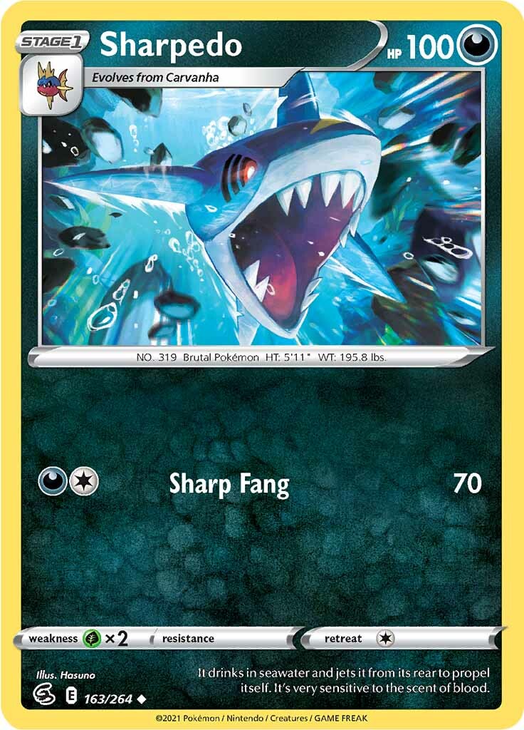 Sharpedo (163/264) [Sword & Shield: Fusion Strike] | Exor Games Bridgewater