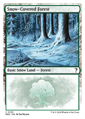 Snow-Covered Forest (White Border) [Mystery Booster 2] | Exor Games Bridgewater