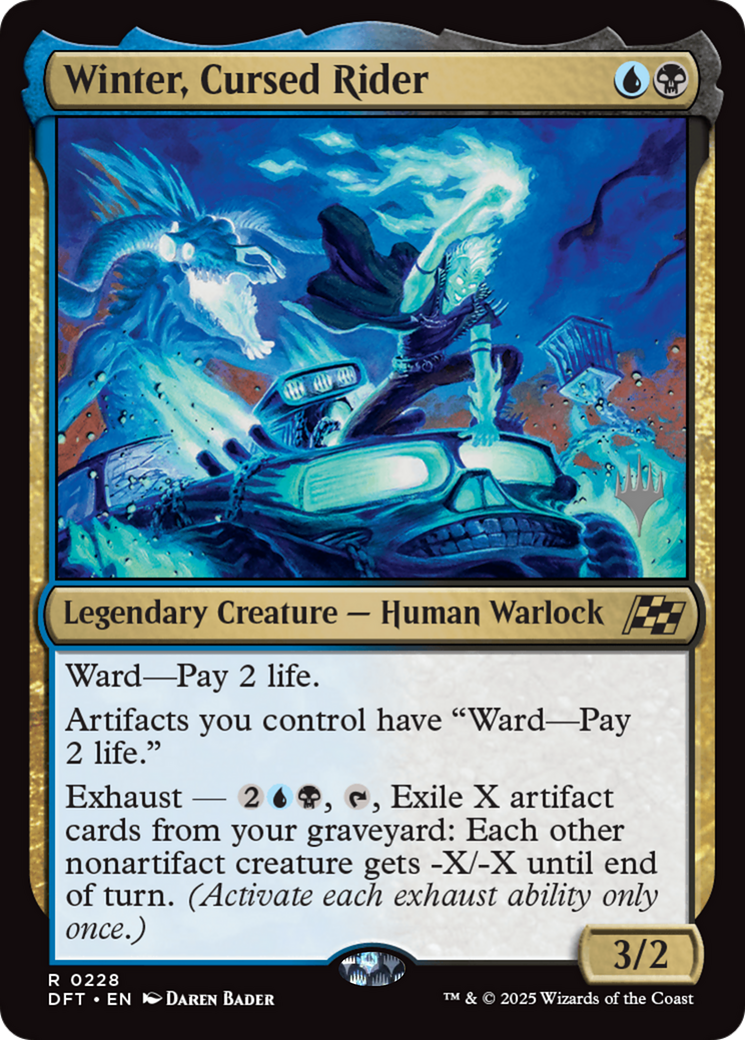 Winter, Cursed Rider (Promo Pack) [Aetherdrift Promos] | Exor Games Bridgewater