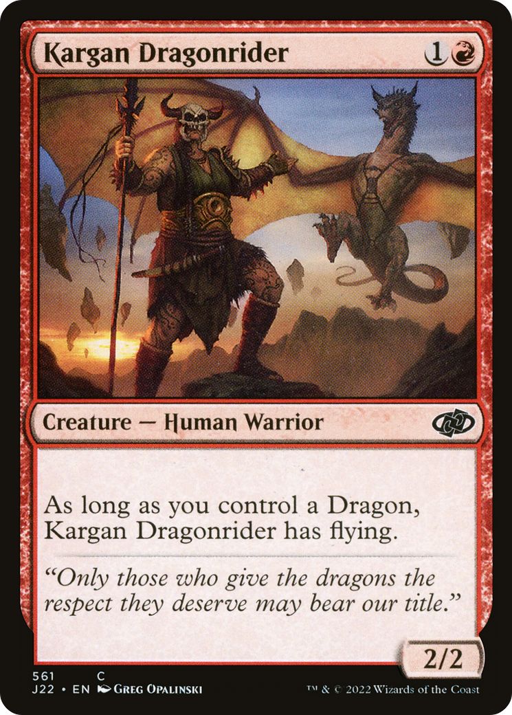 Kargan Dragonrider [Jumpstart 2022] | Exor Games Bridgewater