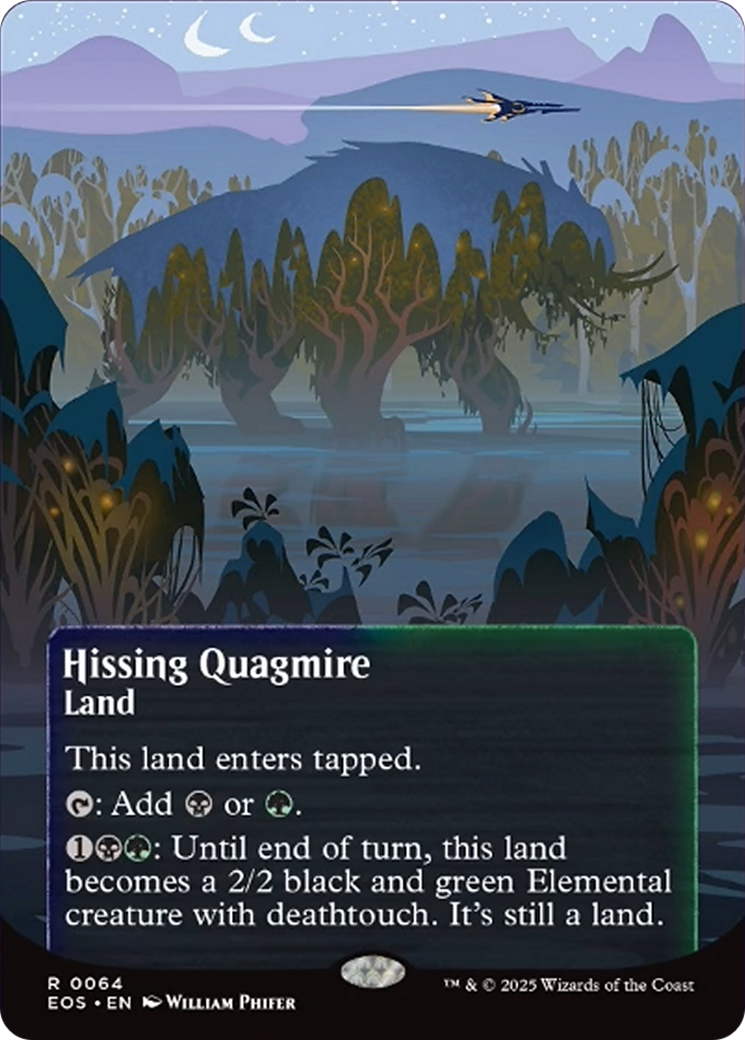 Hissing Quagmire (0064) (Borderless) [Edge of Eternities: Stellar Sights] | Exor Games Bridgewater