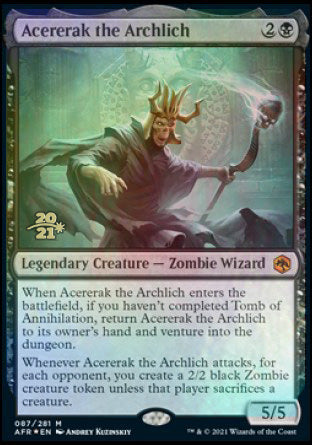 Acererak the Archlich [Dungeons & Dragons: Adventures in the Forgotten Realms Prerelease Promos] | Exor Games Bridgewater