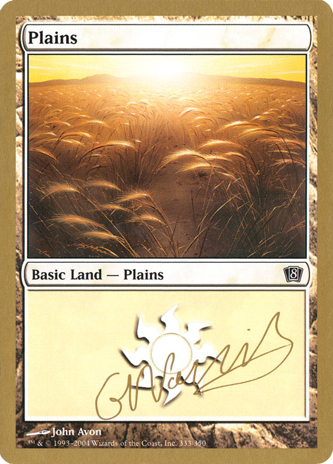 Plains (gn333) (Gabriel Nassif) [World Championship Decks 2004] | Exor Games Bridgewater