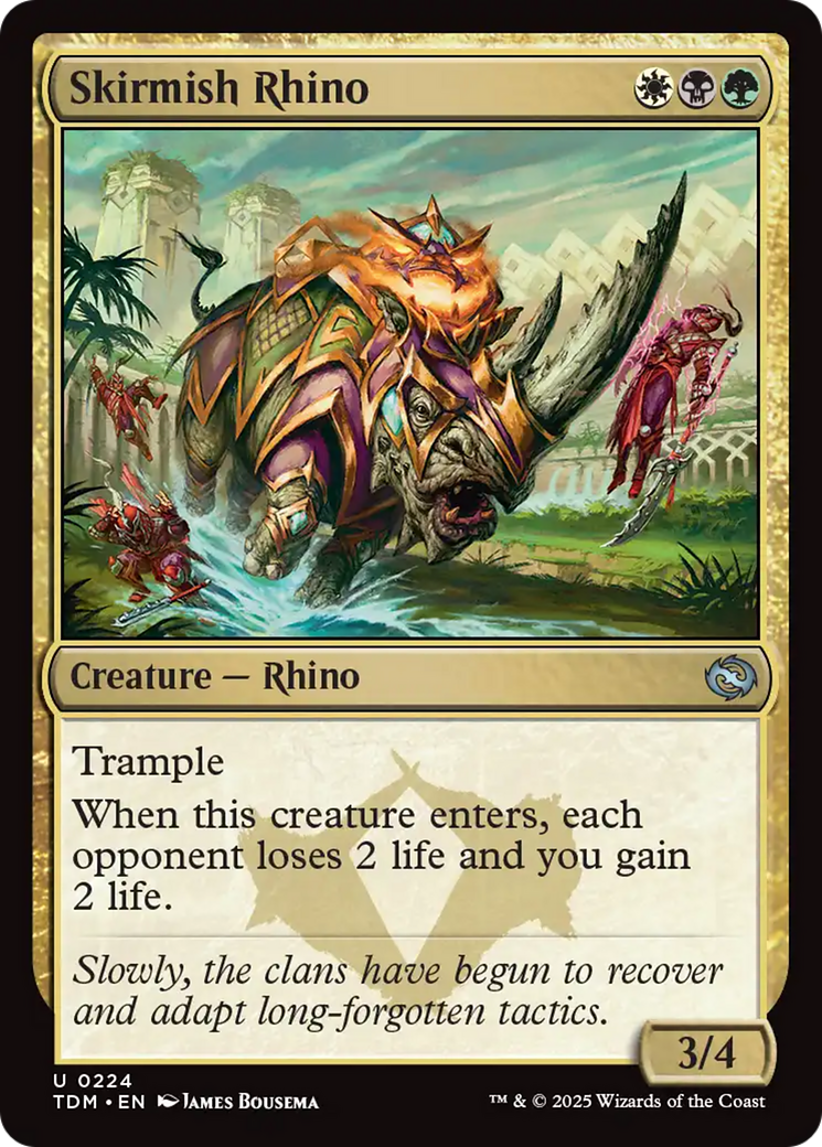 Skirmish Rhino (224) [Tarkir: Dragonstorm] | Exor Games Bridgewater