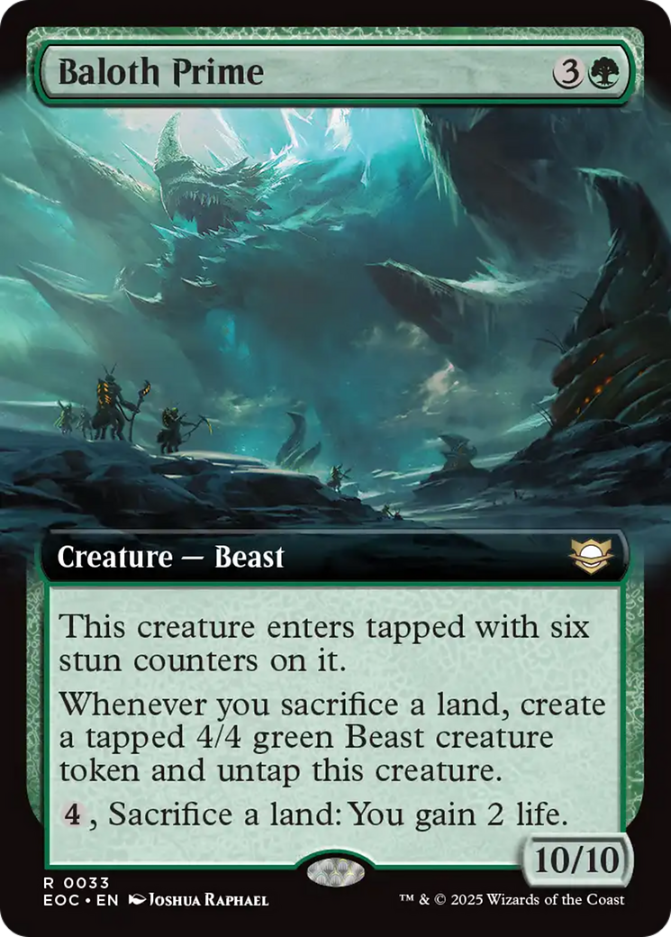 Baloth Prime (Extended Art) [Edge of Eternities Commander] | Exor Games Bridgewater