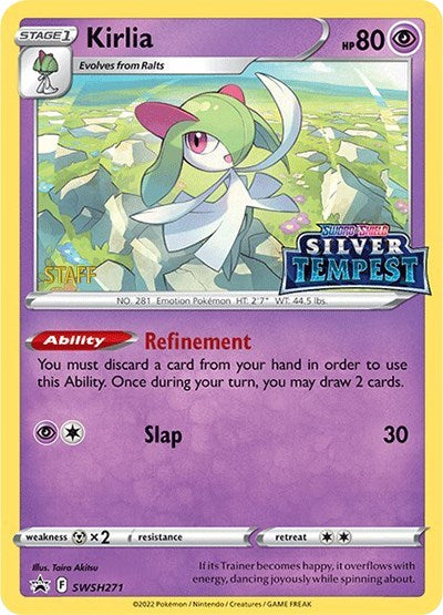 Kirlia (SWSH271) (Prerelease) (Staff) [Sword & Shield: Black Star Promos] | Exor Games Bridgewater