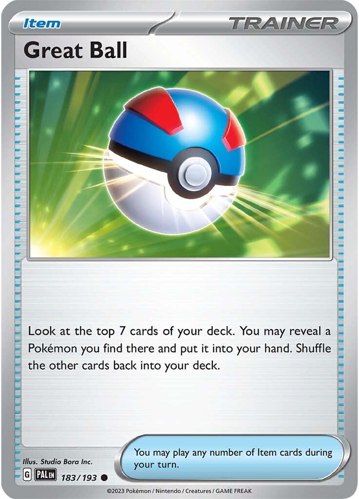 Great Ball (183/193) [Scarlet & Violet: Paldea Evolved] | Exor Games Bridgewater