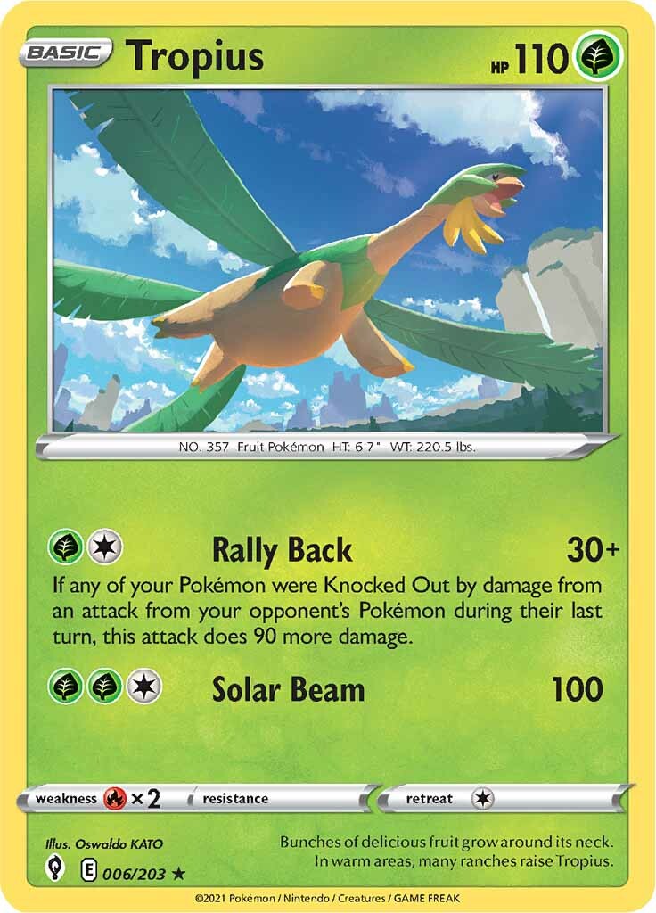 Tropius (006/203) [Sword & Shield: Evolving Skies] | Exor Games Bridgewater