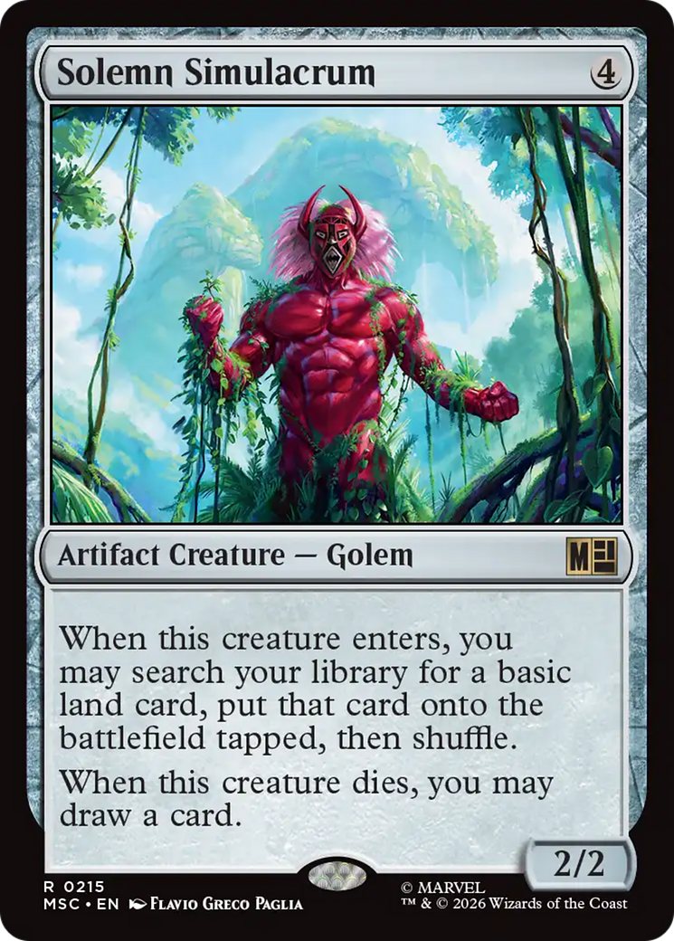 Solemn Simulacrum (Surge Foil) [Marvel Super Heroes Commander] | Exor Games Bridgewater