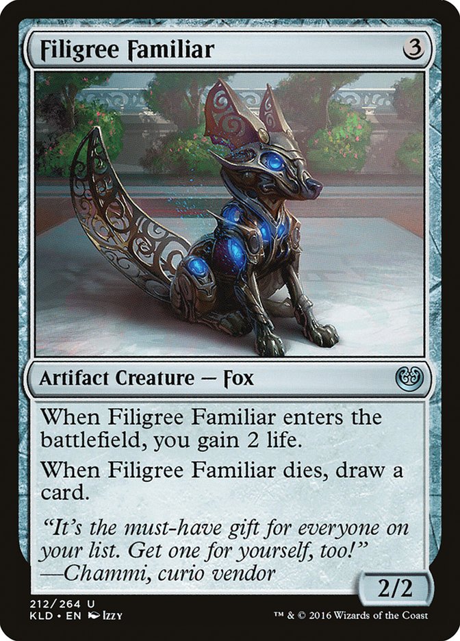 Filigree Familiar [Kaladesh] | Exor Games Bridgewater