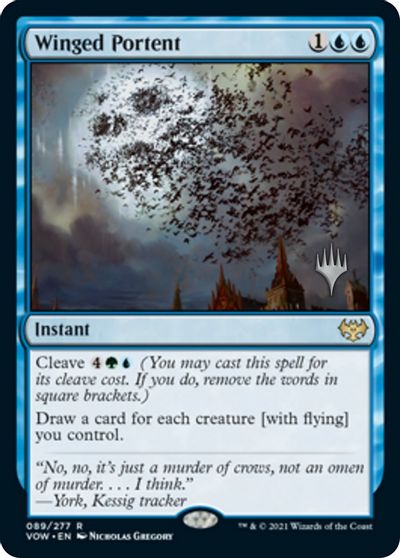 Winged Portent (Promo Pack) [Innistrad: Crimson Vow Promos] | Exor Games Bridgewater