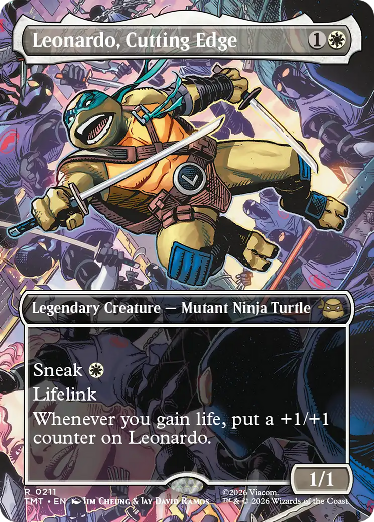 Leonardo, Cutting Edge (Borderless) [Teenage Mutant Ninja Turtles] | Exor Games Bridgewater