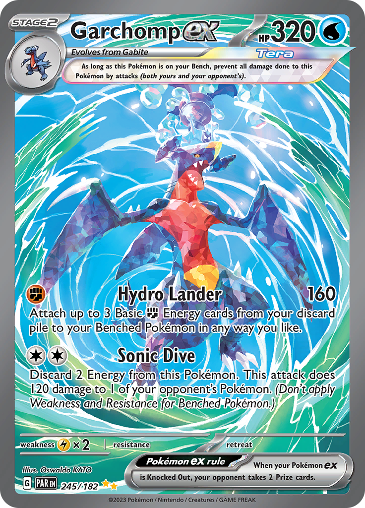 Garchomp ex (245/182) [Scarlet & Violet: Paradox Rift] | Exor Games Bridgewater