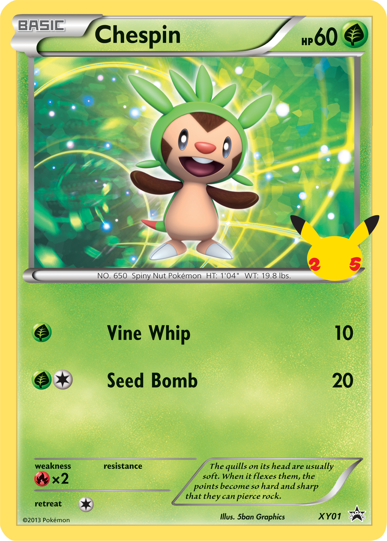 Chespin (XY01) (Jumbo Card) [First Partner Pack] | Exor Games Bridgewater