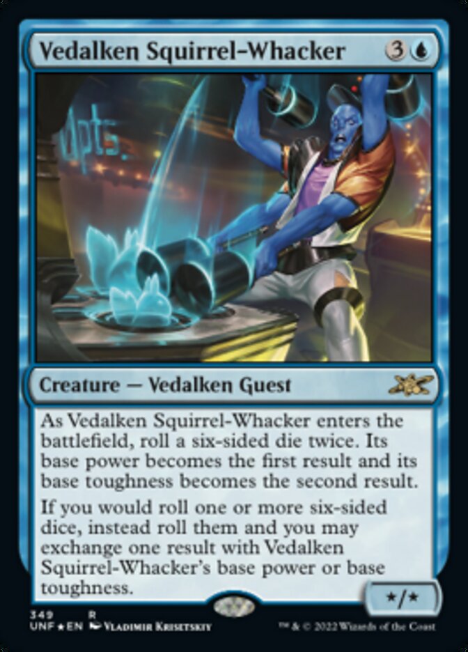 Vedalken Squirrel-Whacker (Galaxy Foil) [Unfinity] | Exor Games Bridgewater