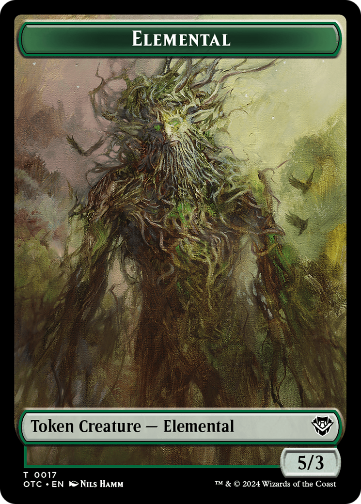 Insect // Elemental (0017) Double-Sided Token [Outlaws of Thunder Junction Commander Tokens] | Exor Games Bridgewater