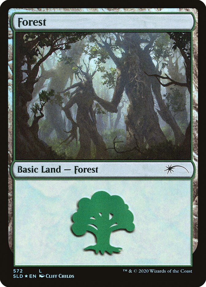 Forest (Tree Hugging) (572) [Secret Lair Drop Promos] | Exor Games Bridgewater