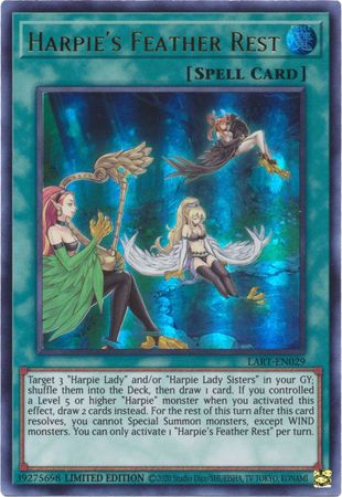 Harpie's Feather Rest [LART-EN029] Ultra Rare | Exor Games Bridgewater