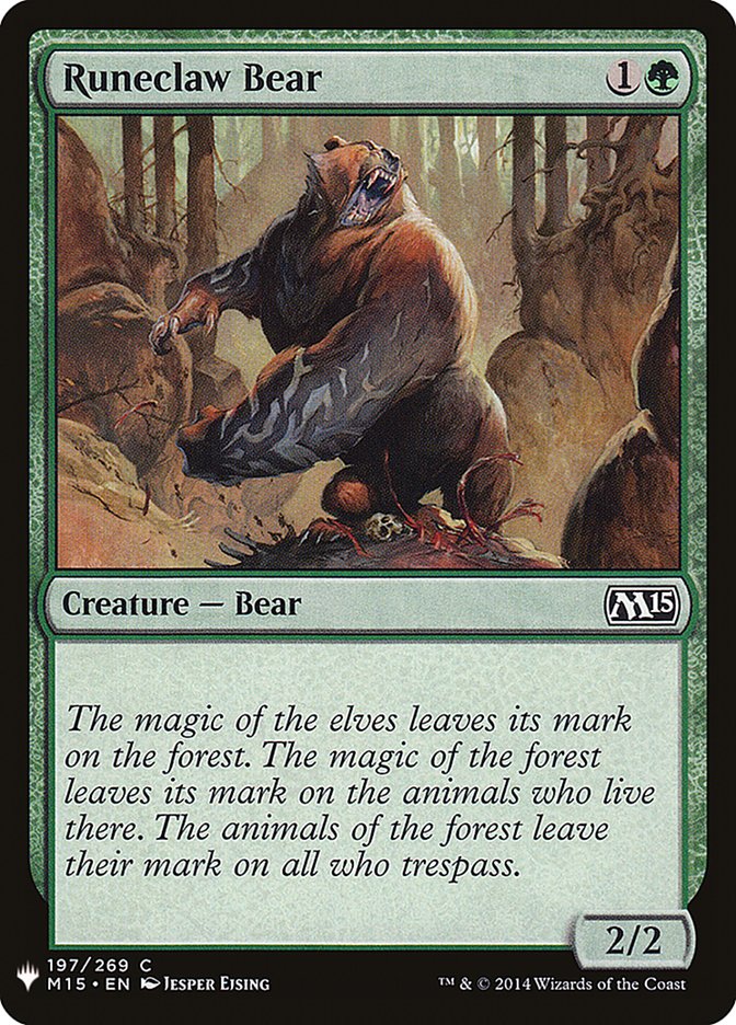 Runeclaw Bear [Mystery Booster] | Exor Games Bridgewater