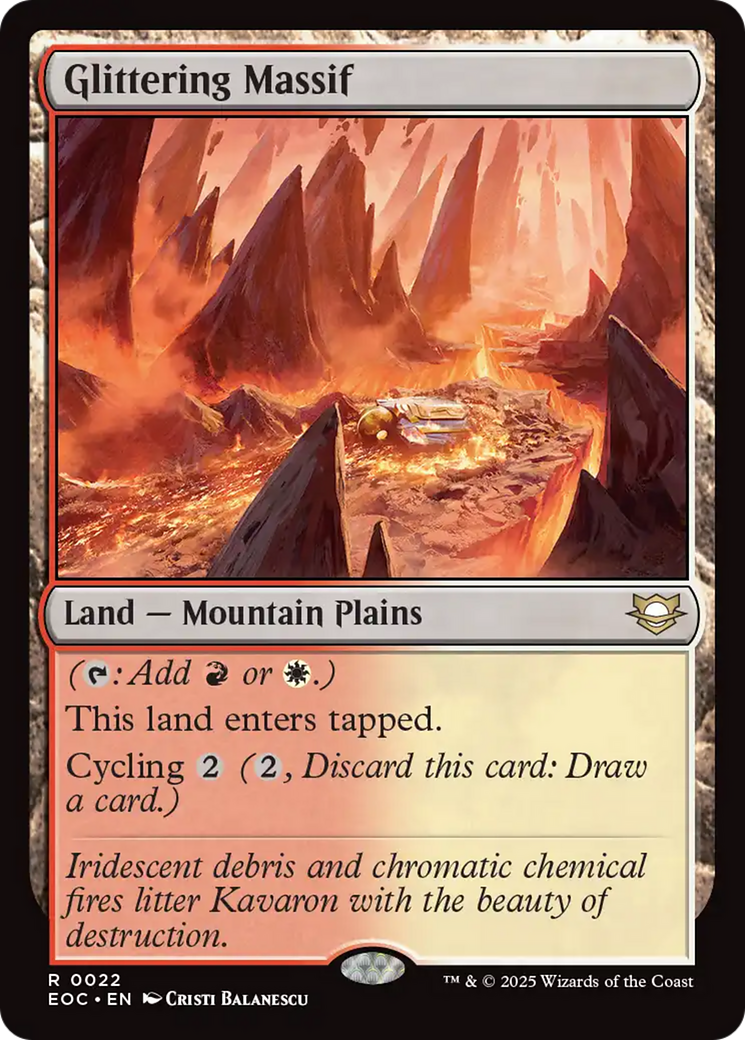 Glittering Massif [Edge of Eternities Commander] | Exor Games Bridgewater