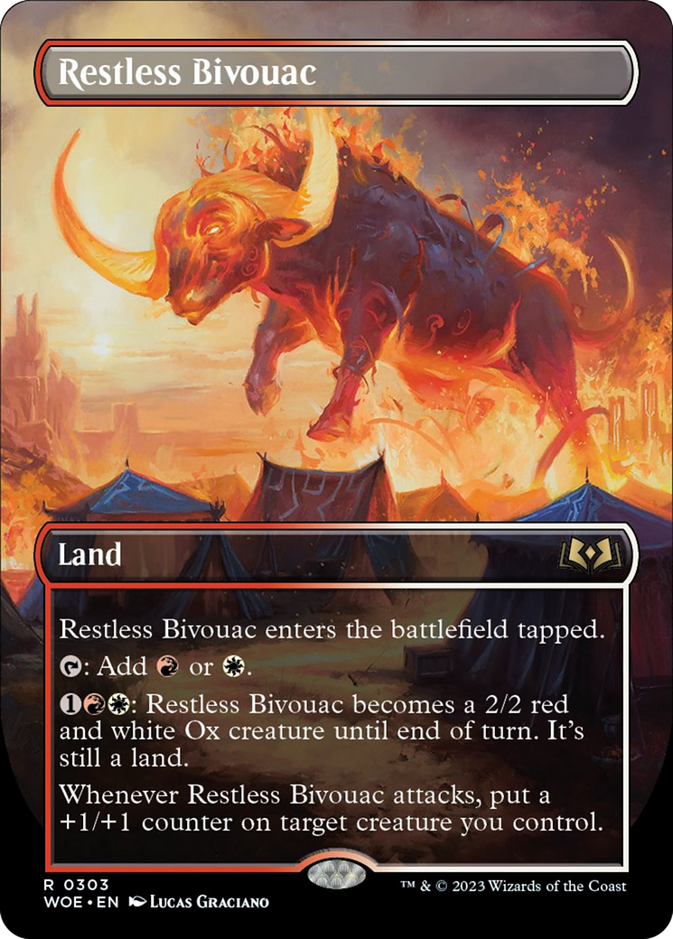 Restless Bivouac (Borderless Alternate Art) [Wilds of Eldraine] | Exor Games Bridgewater