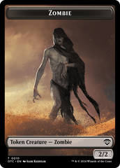 Zombie // Ox Warrior Double-Sided Token [Outlaws of Thunder Junction Commander Tokens] | Exor Games Bridgewater