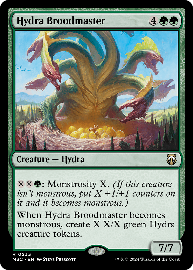 Hydra Broodmaster (Ripple Foil) [Modern Horizons 3 Commander] | Exor Games Bridgewater