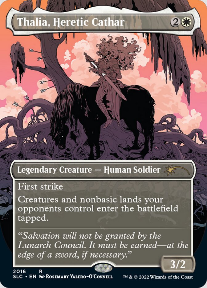 Thalia, Heretic Cathar (Borderless) [Secret Lair Countdown Kit] | Exor Games Bridgewater