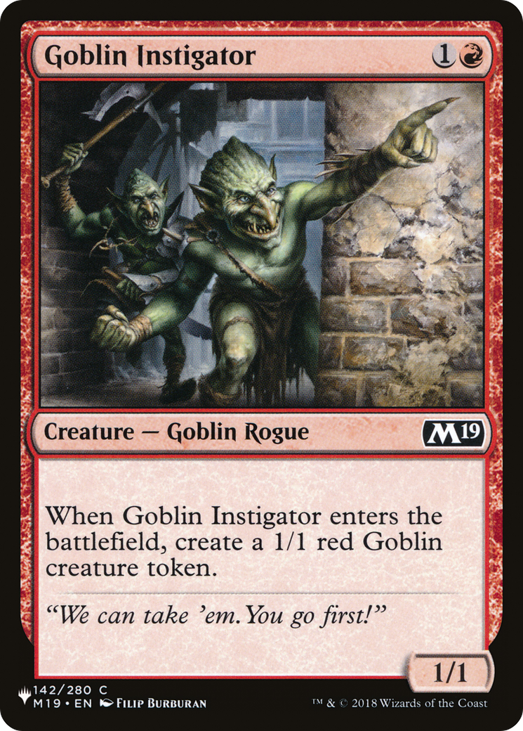 Goblin Instigator [The List Reprints] | Exor Games Bridgewater