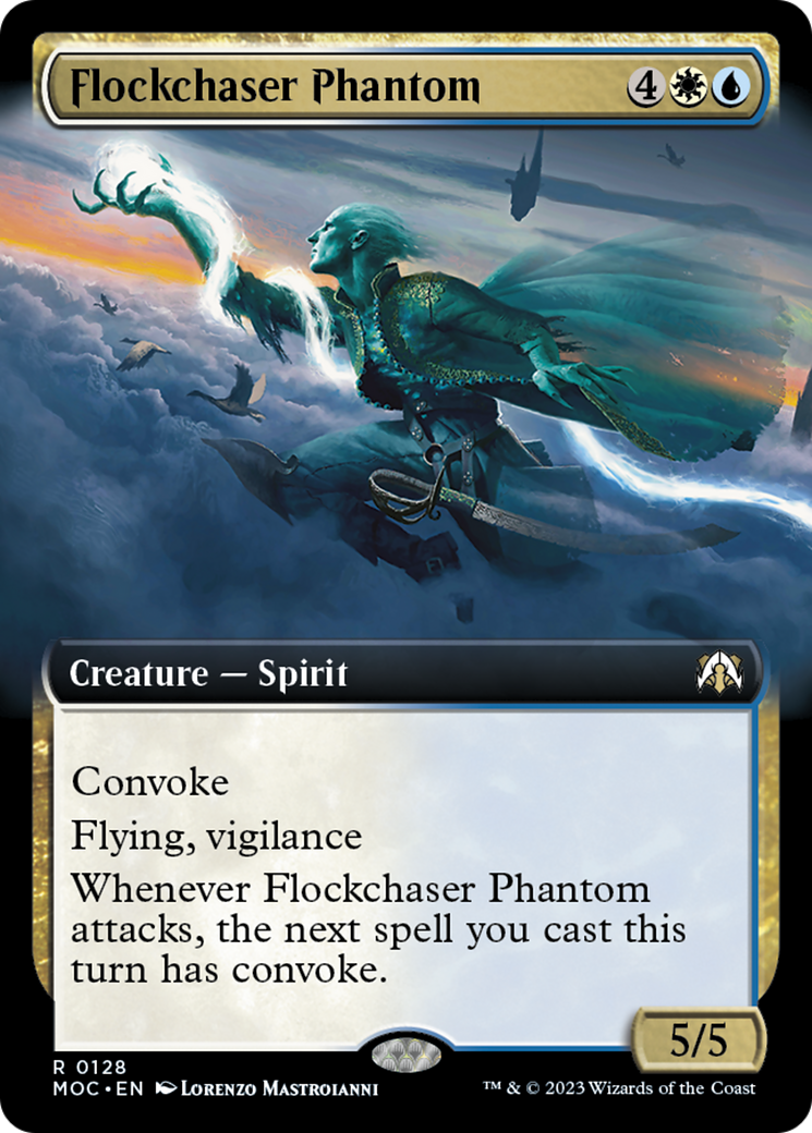 Flockchaser Phantom (Extended Art) [March of the Machine Commander] | Exor Games Bridgewater
