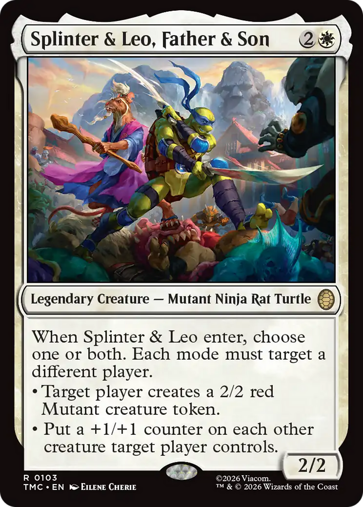 Splinter & Leo, Father & Son [Teenage Mutant Ninja Turtles Commander] | Exor Games Bridgewater