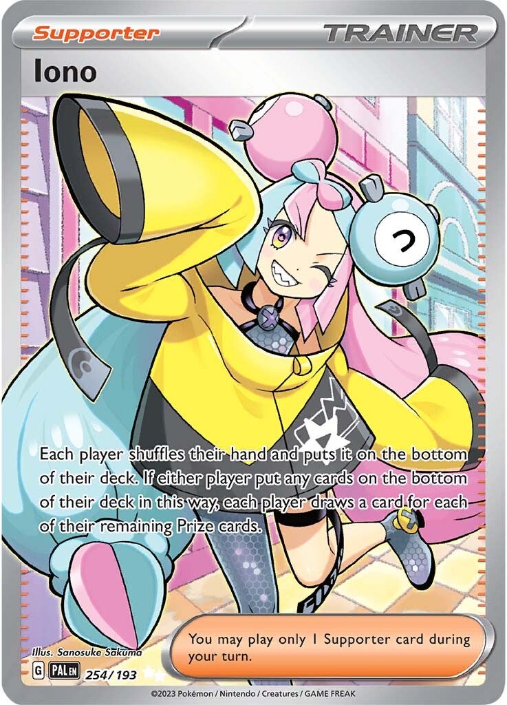 Iono (254/193) [Scarlet & Violet: Paldea Evolved] | Exor Games Bridgewater
