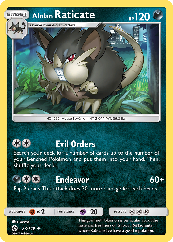 Alolan Raticate (77/149) [Sun & Moon: Base Set] | Exor Games Bridgewater