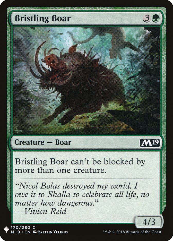 Bristling Boar [Mystery Booster] | Exor Games Bridgewater