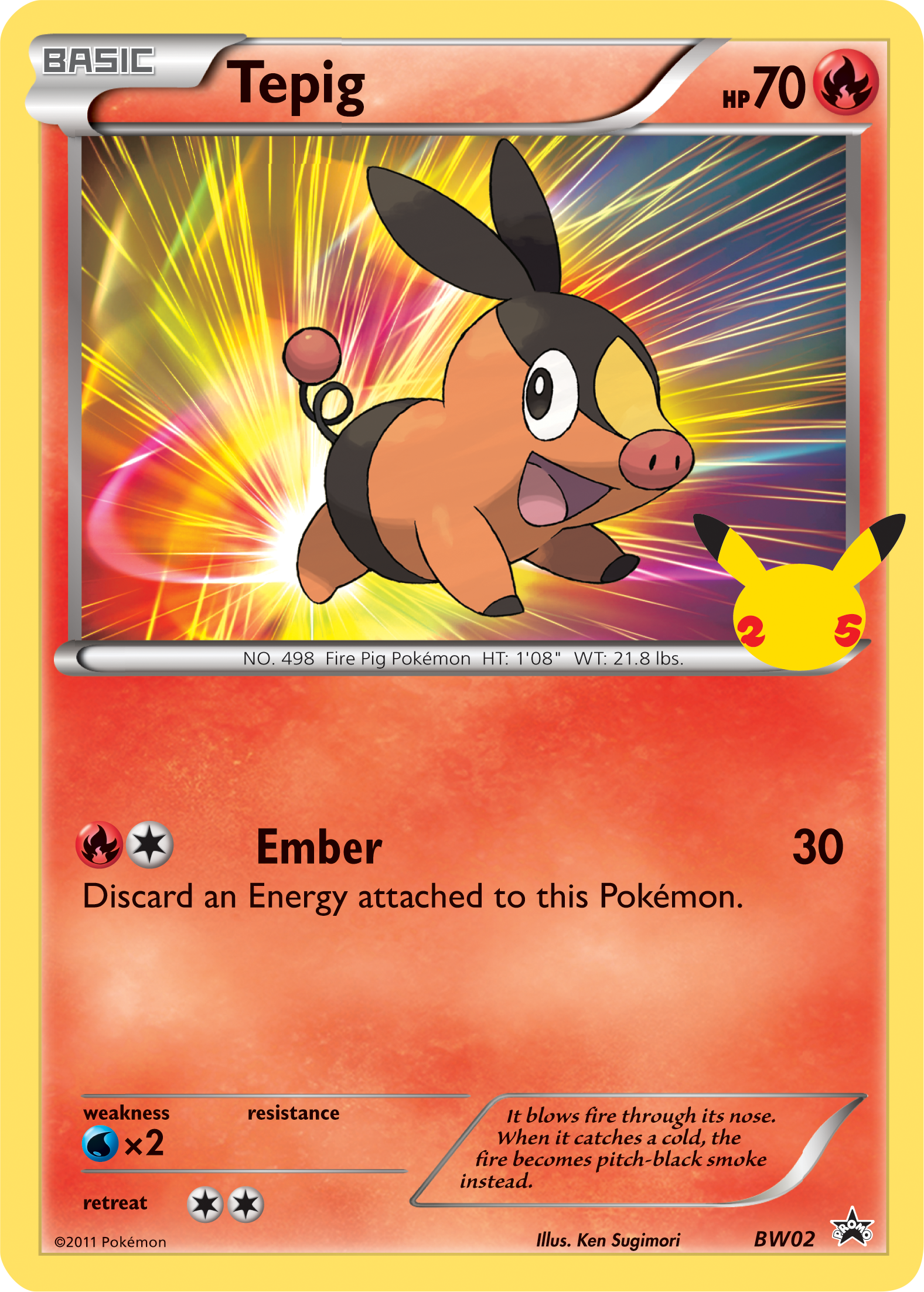 Tepig (BW02) (Jumbo Card) [First Partner Pack] | Exor Games Bridgewater