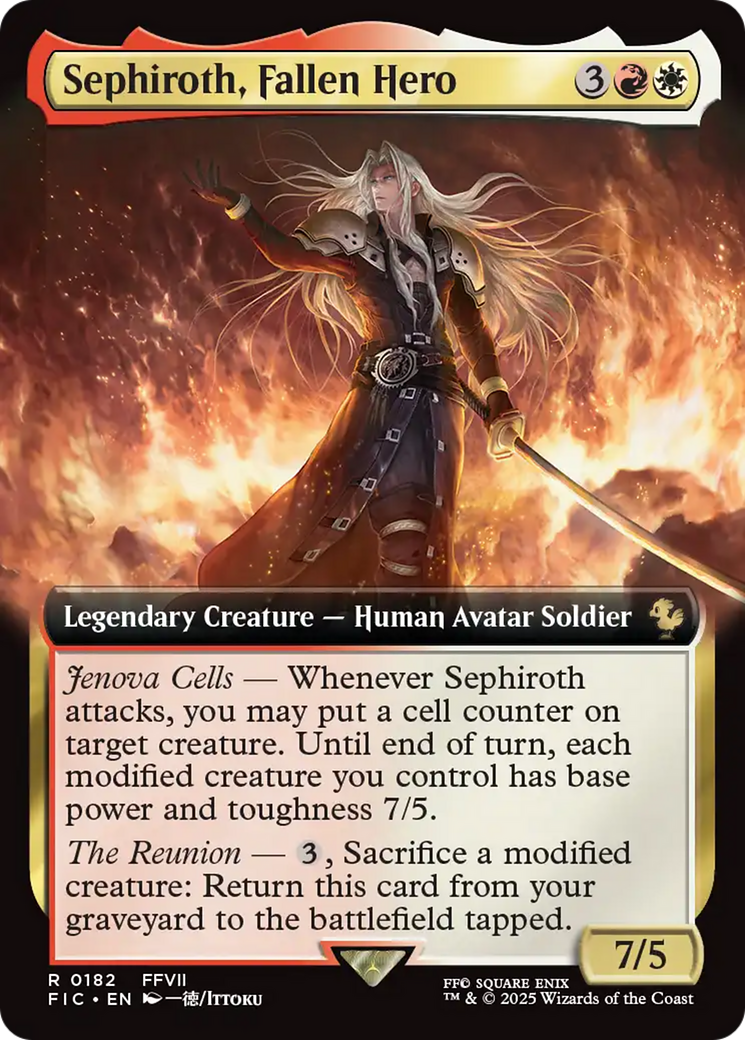 Sephiroth, Fallen Hero (Extended Art) [FINAL FANTASY Commander] | Exor Games Bridgewater