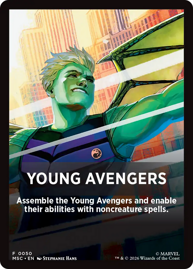 Young Avengers Theme Card [Marvel Super Heroes Commander] | Exor Games Bridgewater