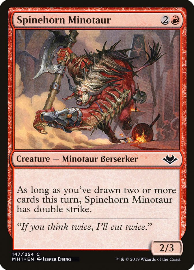 Spinehorn Minotaur [Modern Horizons] | Exor Games Bridgewater