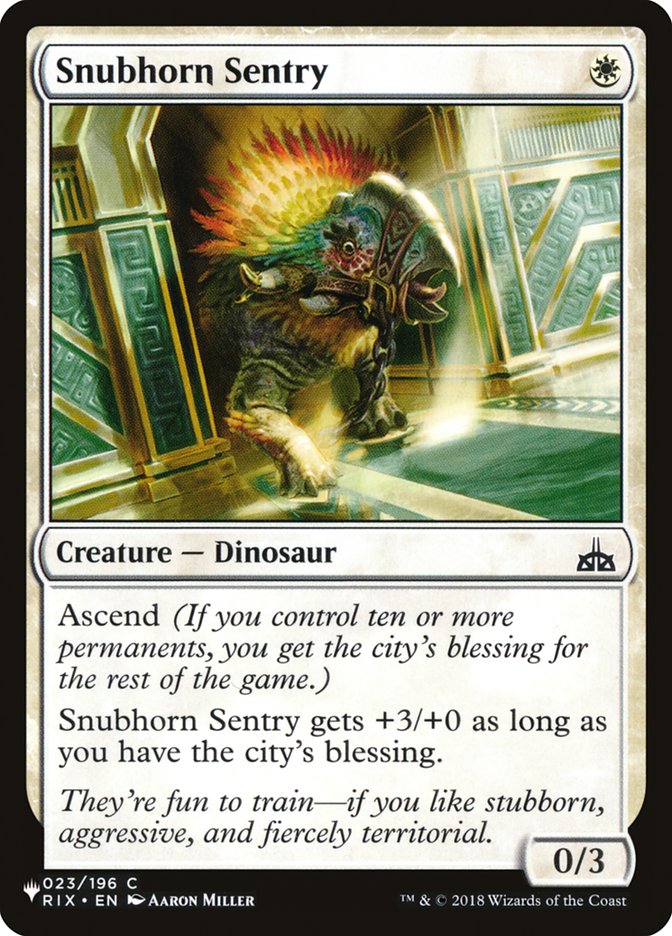 Snubhorn Sentry [The List] | Exor Games Bridgewater