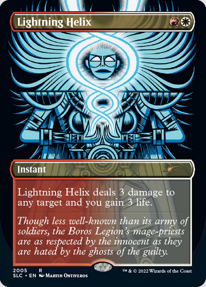 Lightning Helix (Borderless) [Secret Lair Countdown Kit] | Exor Games Bridgewater