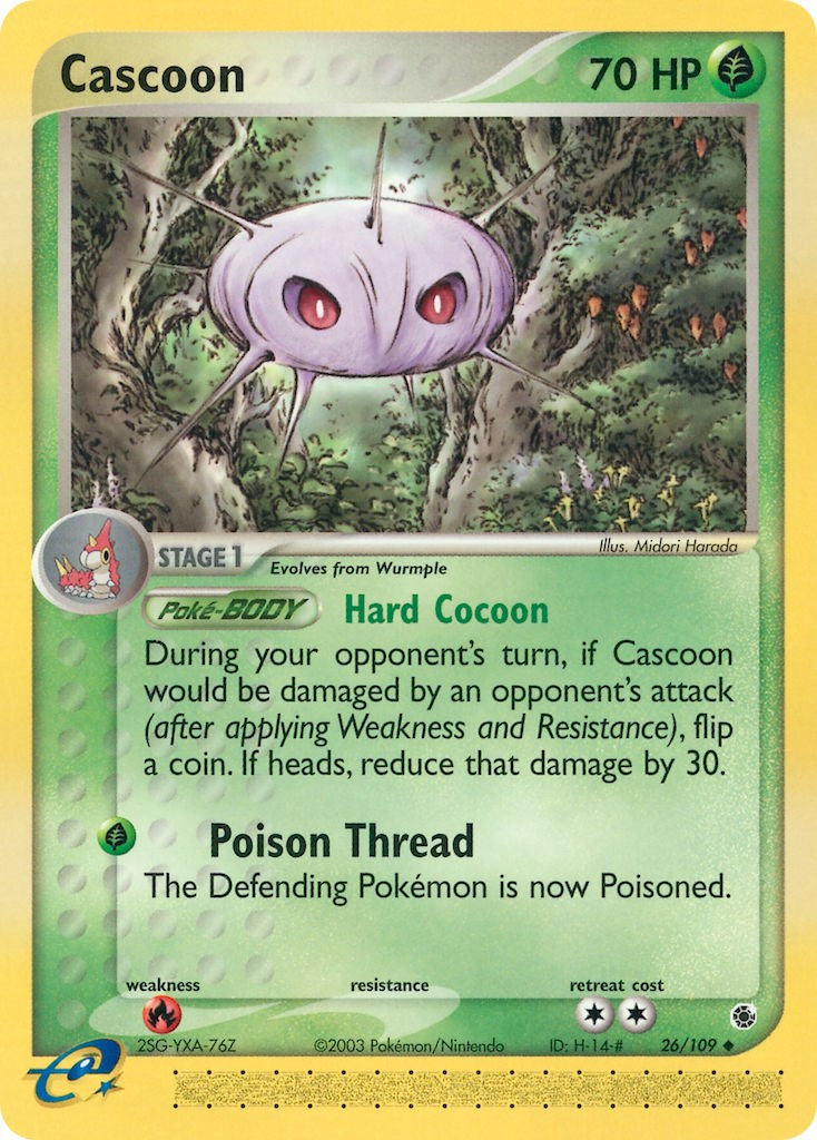 Cascoon (26/109) [EX: Ruby & Sapphire] | Exor Games Bridgewater