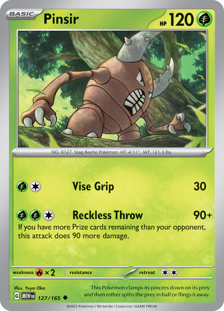 Pinsir (127/165) [Scarlet & Violet 151] | Exor Games Bridgewater