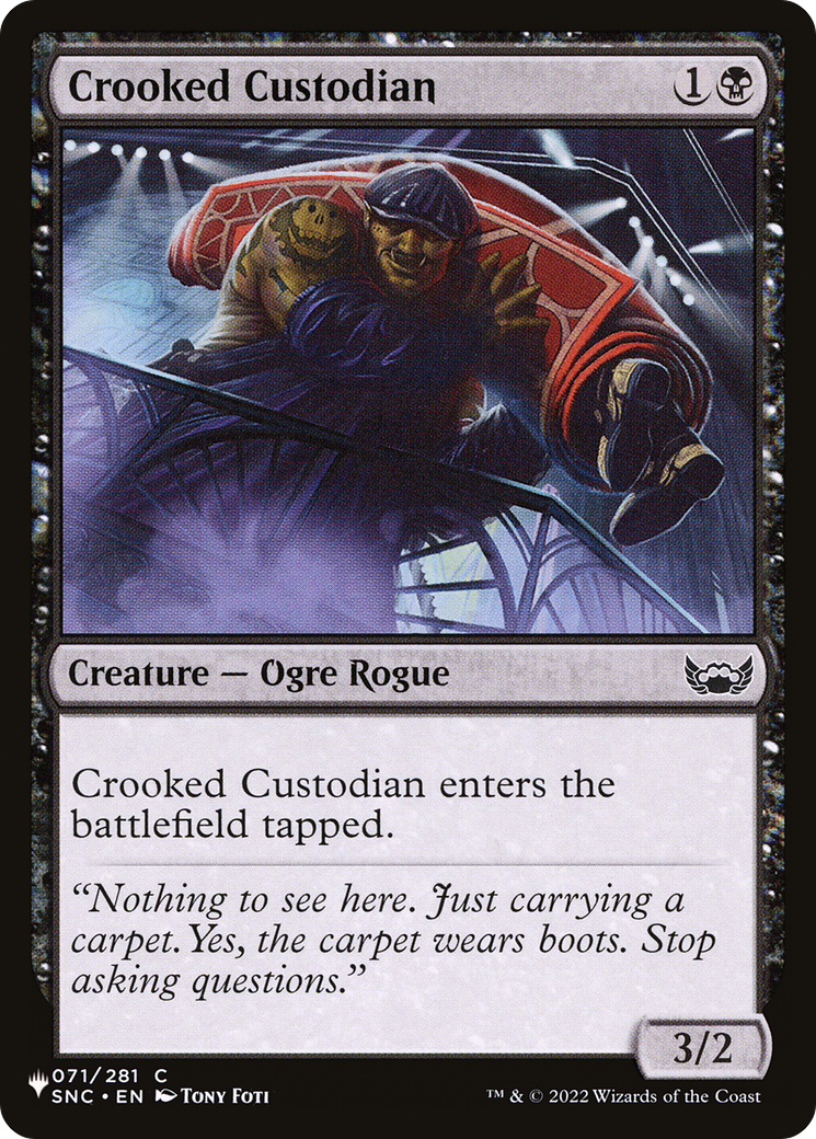 Crooked Custodian [The List] | Exor Games Bridgewater