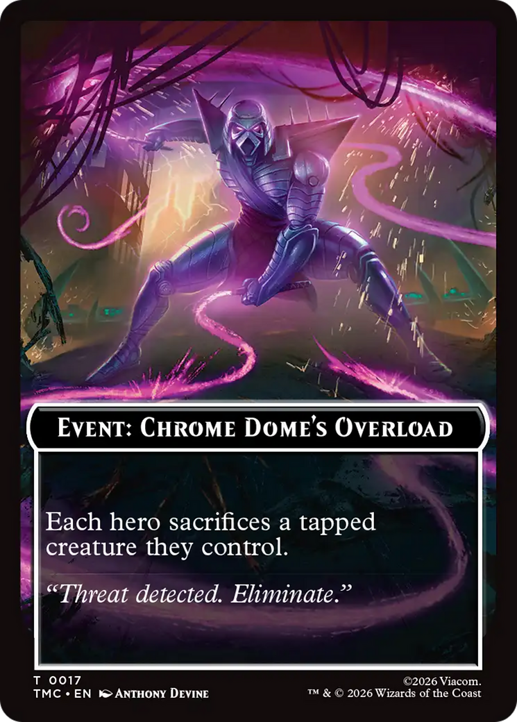 Event: Chrome Dome's Overload [Teenage Mutant Ninja Turtles Commander Tokens] | Exor Games Bridgewater