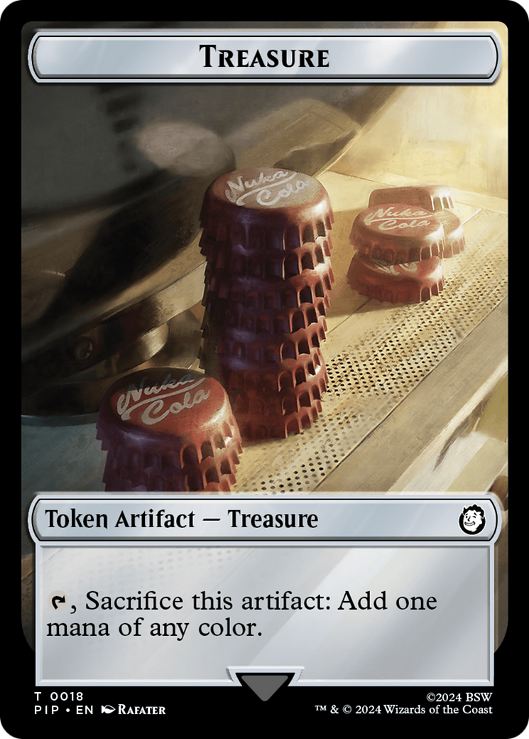 Thopter // Treasure (0018) Double-Sided Token [Fallout Tokens] | Exor Games Bridgewater