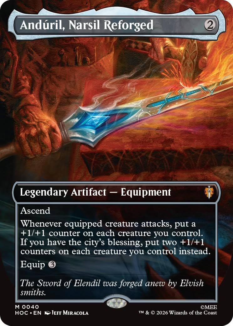Anduril, Narsil Reforged (Borderless) [The Hobbit: Eternal-Legal] | Exor Games Bridgewater